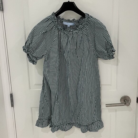 Hill House Dresses & Skirts - NWOT Hill House Home Emerald Gingham Katherine Nap Dress XS